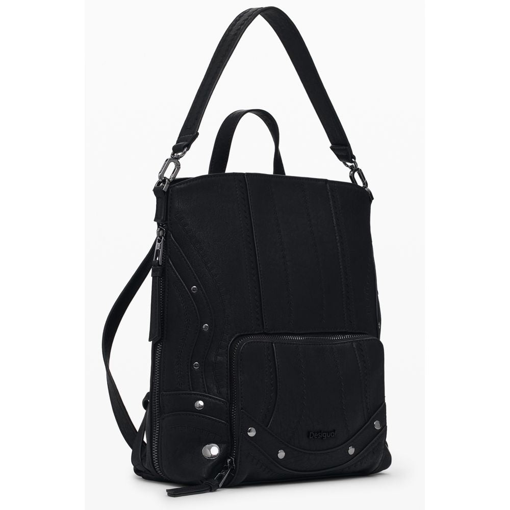 Front view with bag zipped and handles upright.