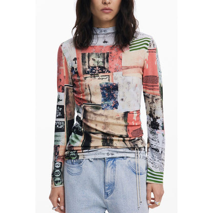 Desigual Pink Viscose Women Sweater