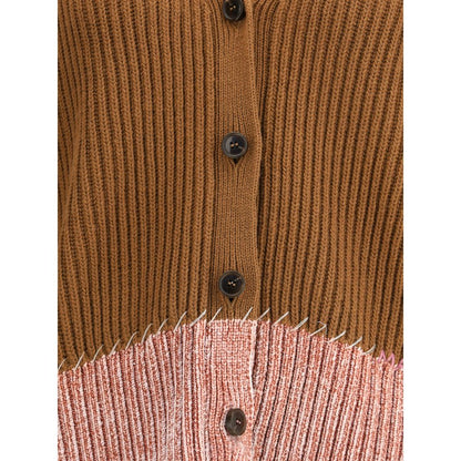 Marni Brown Viscose Cardigan