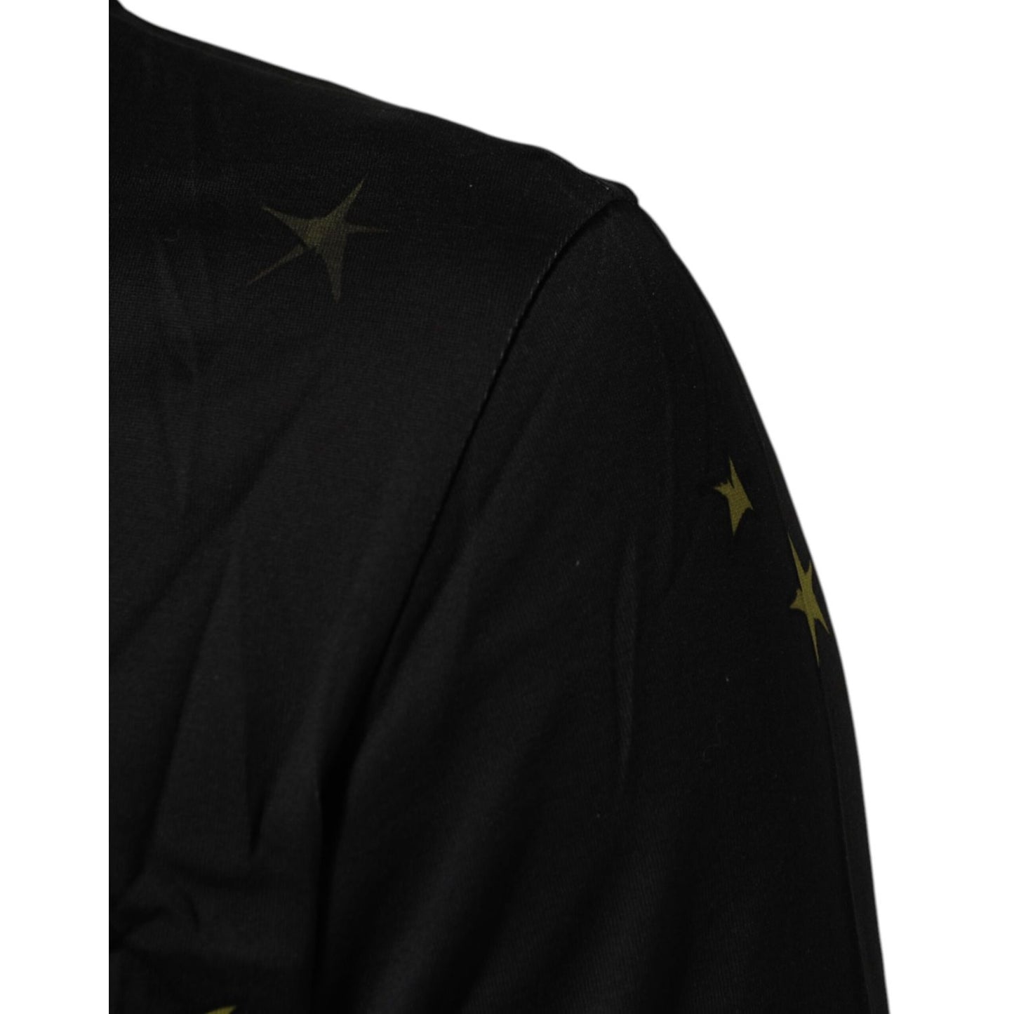 Dolce & Gabbana Black Musical Print Cotton Crew Neck T-shirt