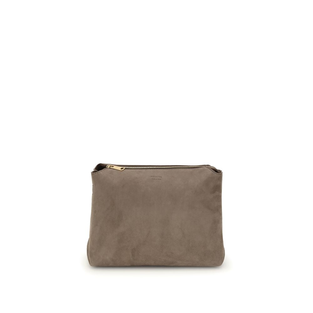 Front view with bag zipped and handles upright.