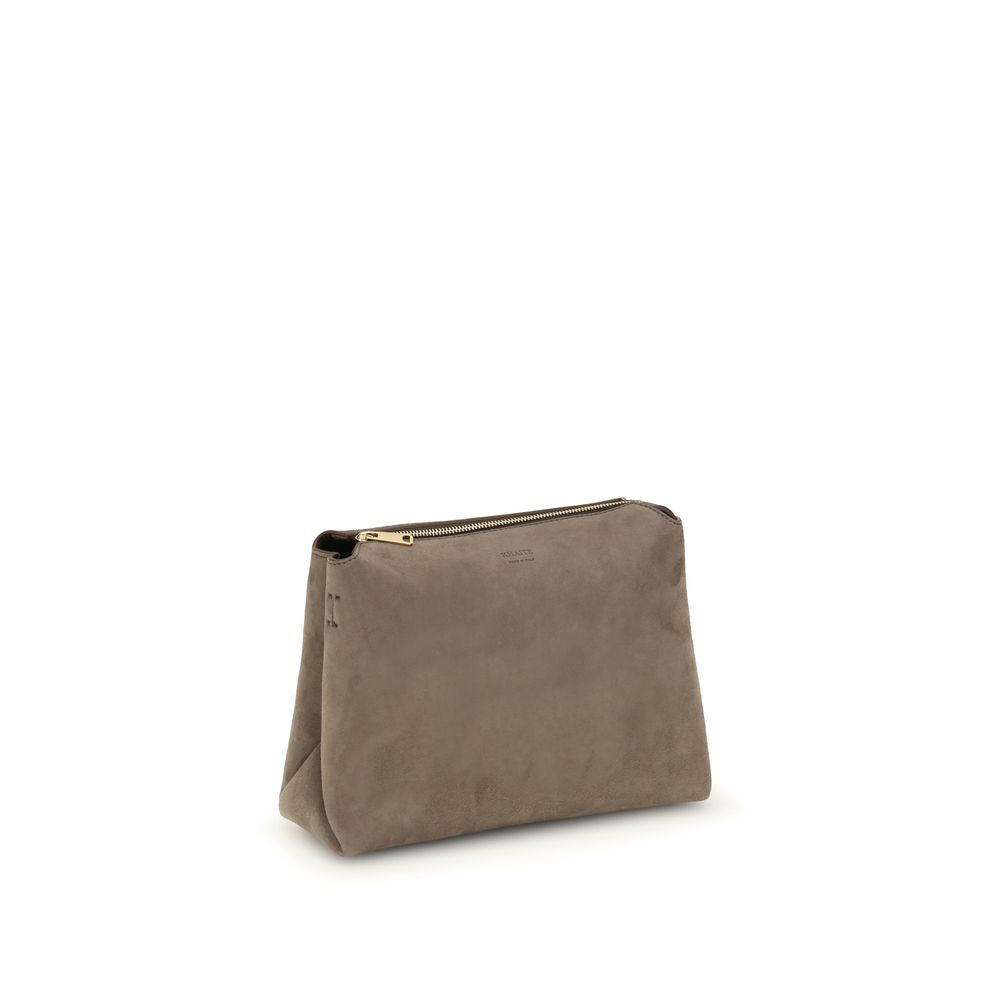 Front view with bag zipped and handles upright.