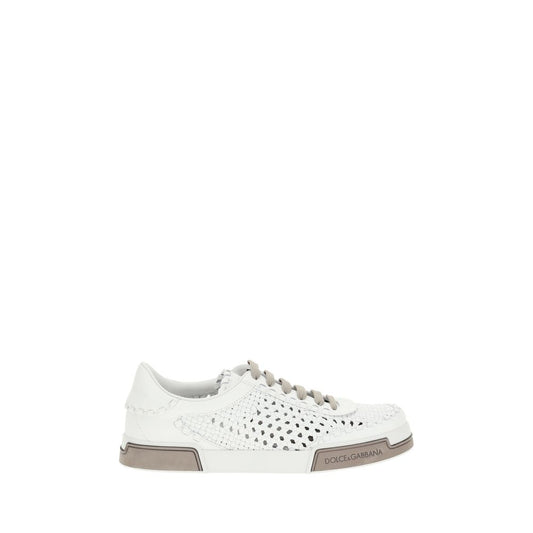 Dolce & Gabbana White Lamb Ovis Aries Aries Athletic Sneakers
