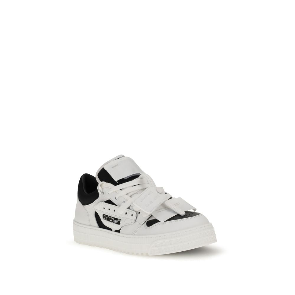 Off-White White Leather Low Top Sneakers