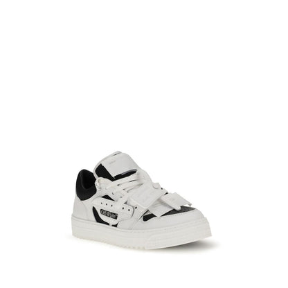 Off-White White Leather Low Top Sneakers