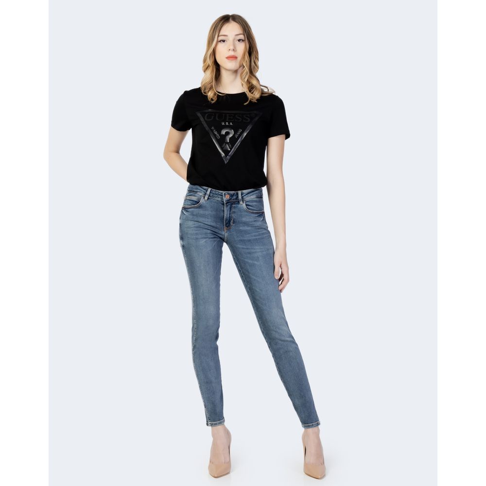 Guess Blue Cotton Skinny Jeans