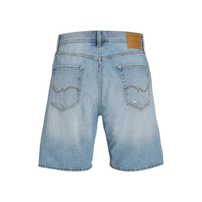 Jack Jones Light Blue Cotton Bermuda Shorts