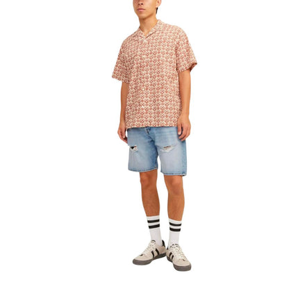 Jack Jones Light Blue Cotton Bermuda Shorts