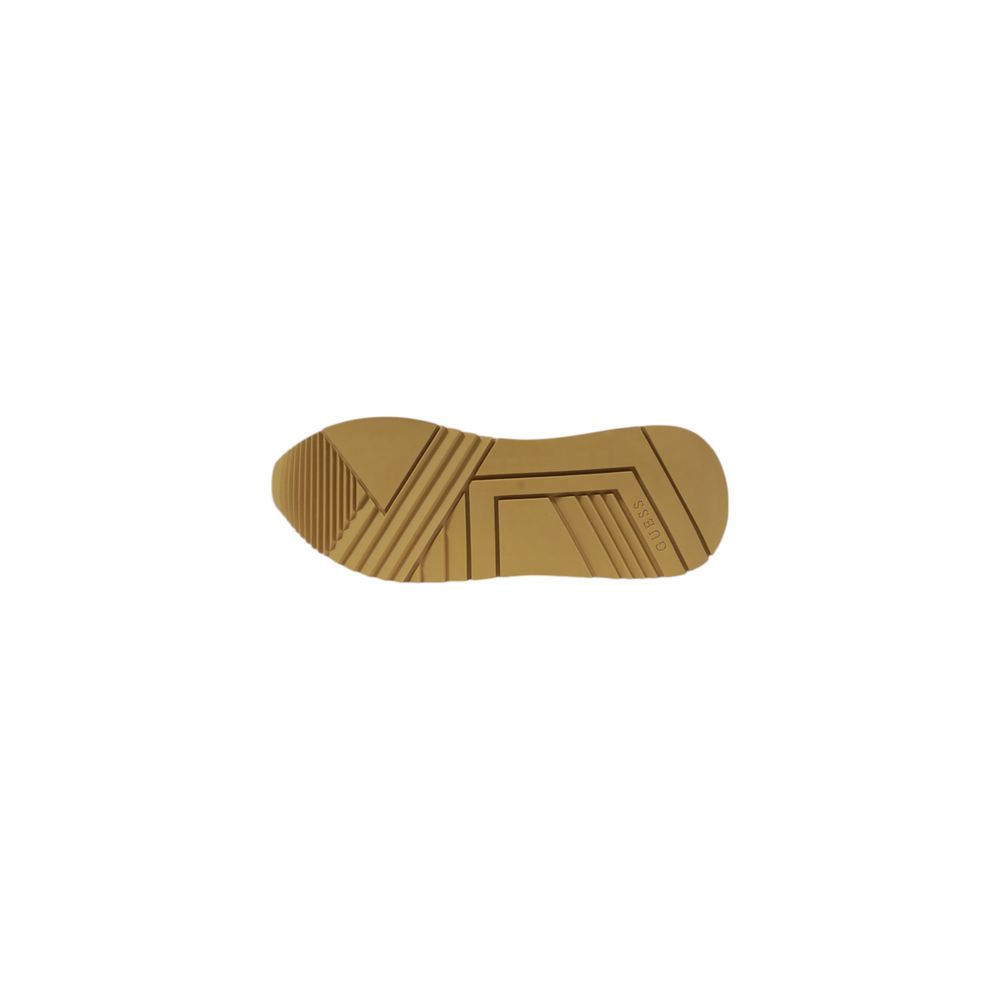 Guess Beige Polyester Low Top Sneakers