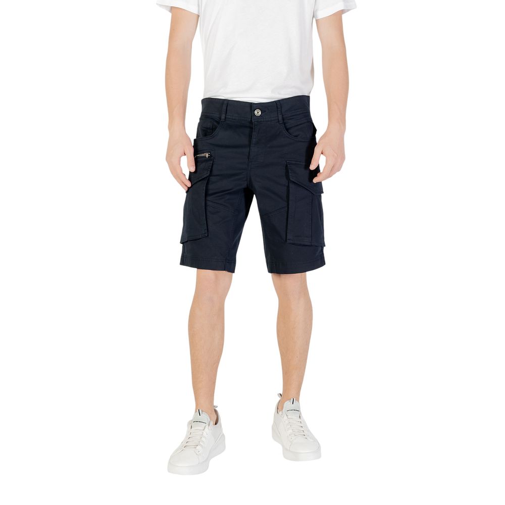 Replay Blue Cotton Bermuda Shorts