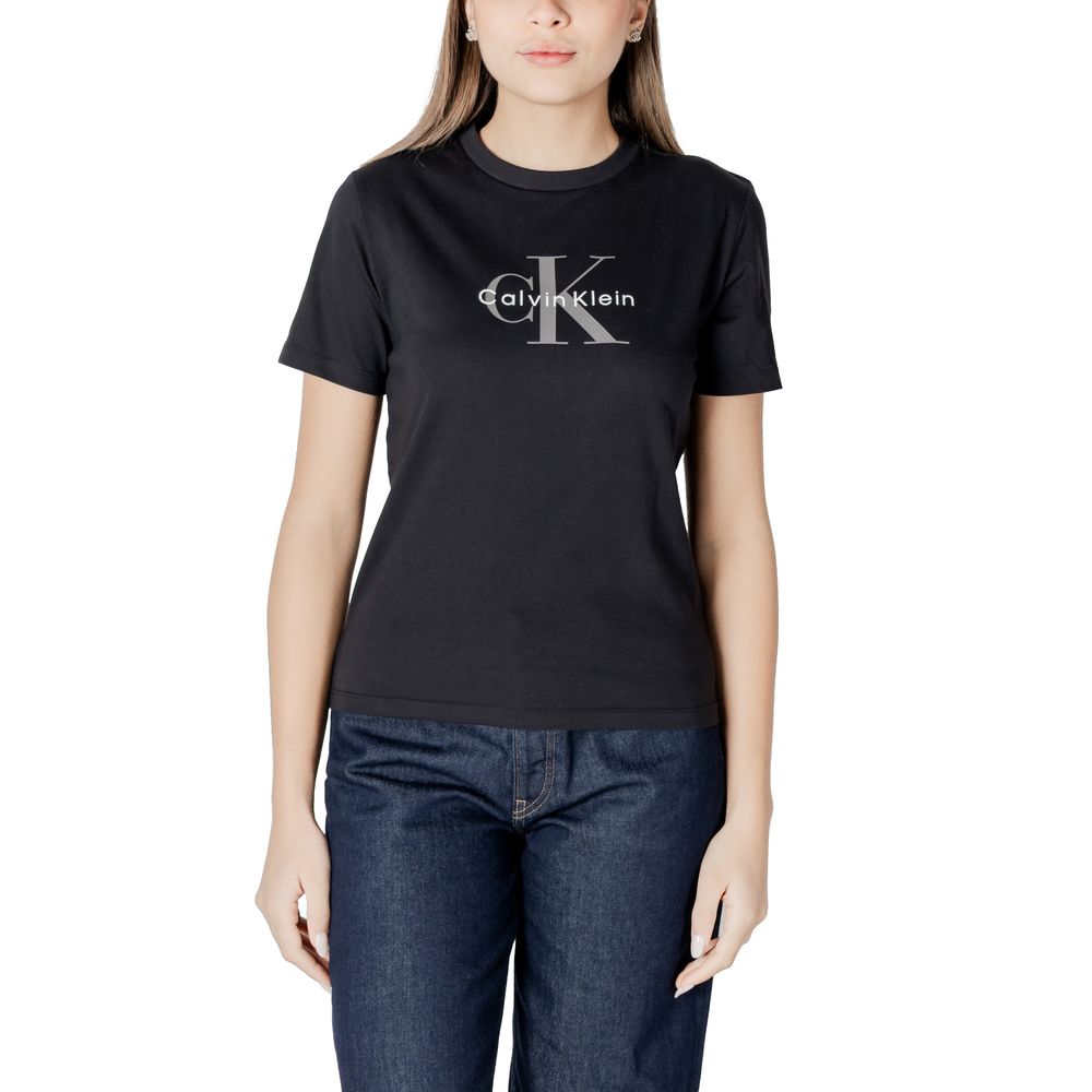 Calvin Klein Jeans Black Cotton T-Shirt