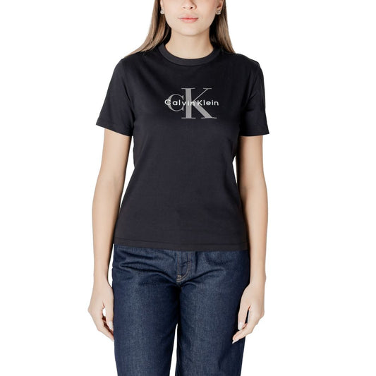 Calvin Klein Jeans Black Cotton T-Shirt