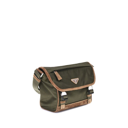 Prada Bicolor Recycled Polyamide Shoulder Bag