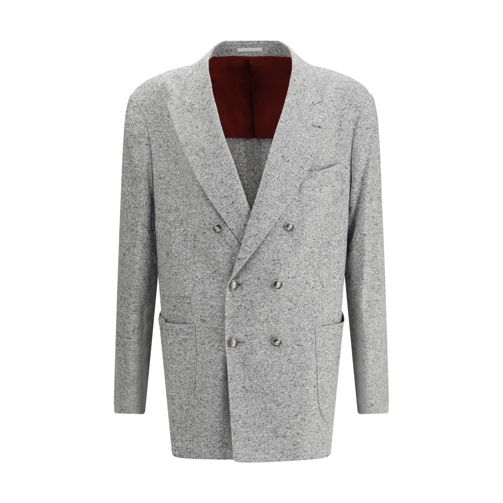 Brunello Cucinelli Gray Wool Blazer