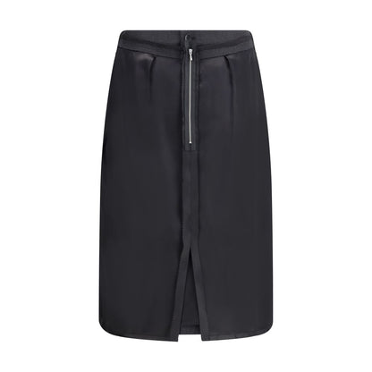 Margiela Black Polyester Midi Skirt