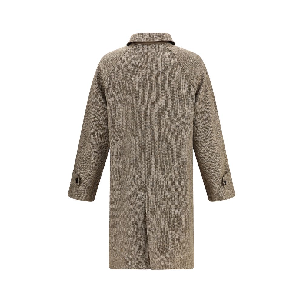 Burberry Brown Cotton Coat