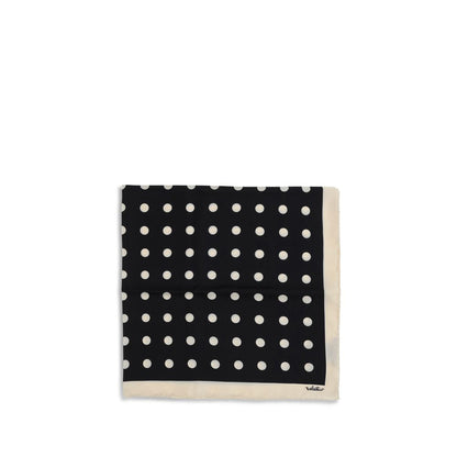 Valentino Garavani Black Silk Scarf