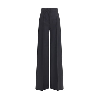 Max Mara Black Fleece Wool Casual Pants