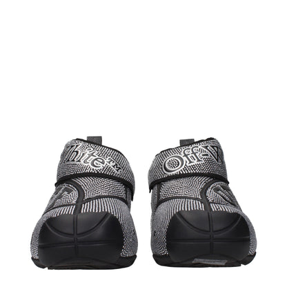 Off-White Black Cotton Sneakers