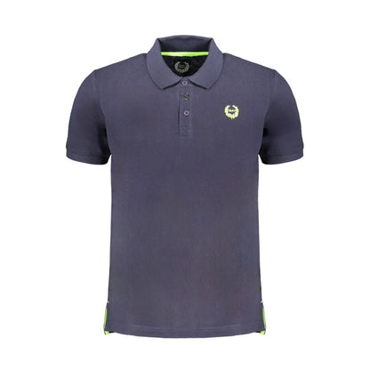 Gianmarco Venturi Blue Cotton Polo Shirt