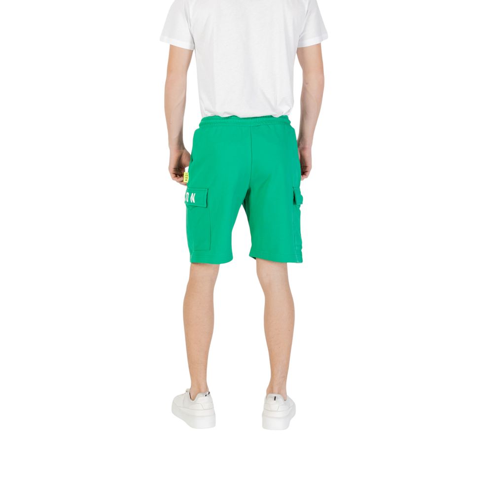 Icon Green Cotton Bermuda Shorts