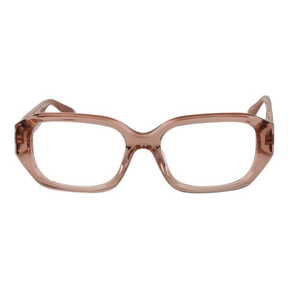 Trussardi Pink Acetate Glasses (Frames) - Full-Rim Square, Rose Color, Women's Eyewear, Stylish Design, Spring Hinge