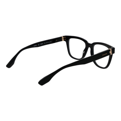 Trussardi Black Acetate Glasses (Frames), full-rim rectangle style for men, black acetate frame design.