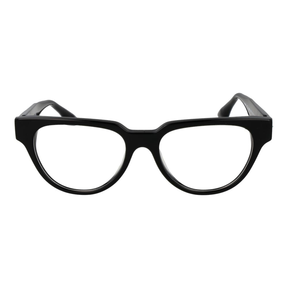 Trussardi Black Acetate Glasses (Frames), women's full-rim black frames, acetate material, spring hinge, demo lenses included