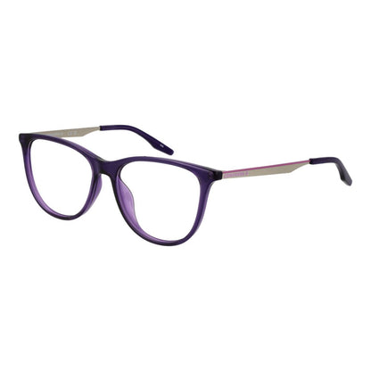 Converse Purple Metal Glasses (Frames) for women, full-rim cat eye style, 53-15-140 size, demo lenses, purple metal frame.