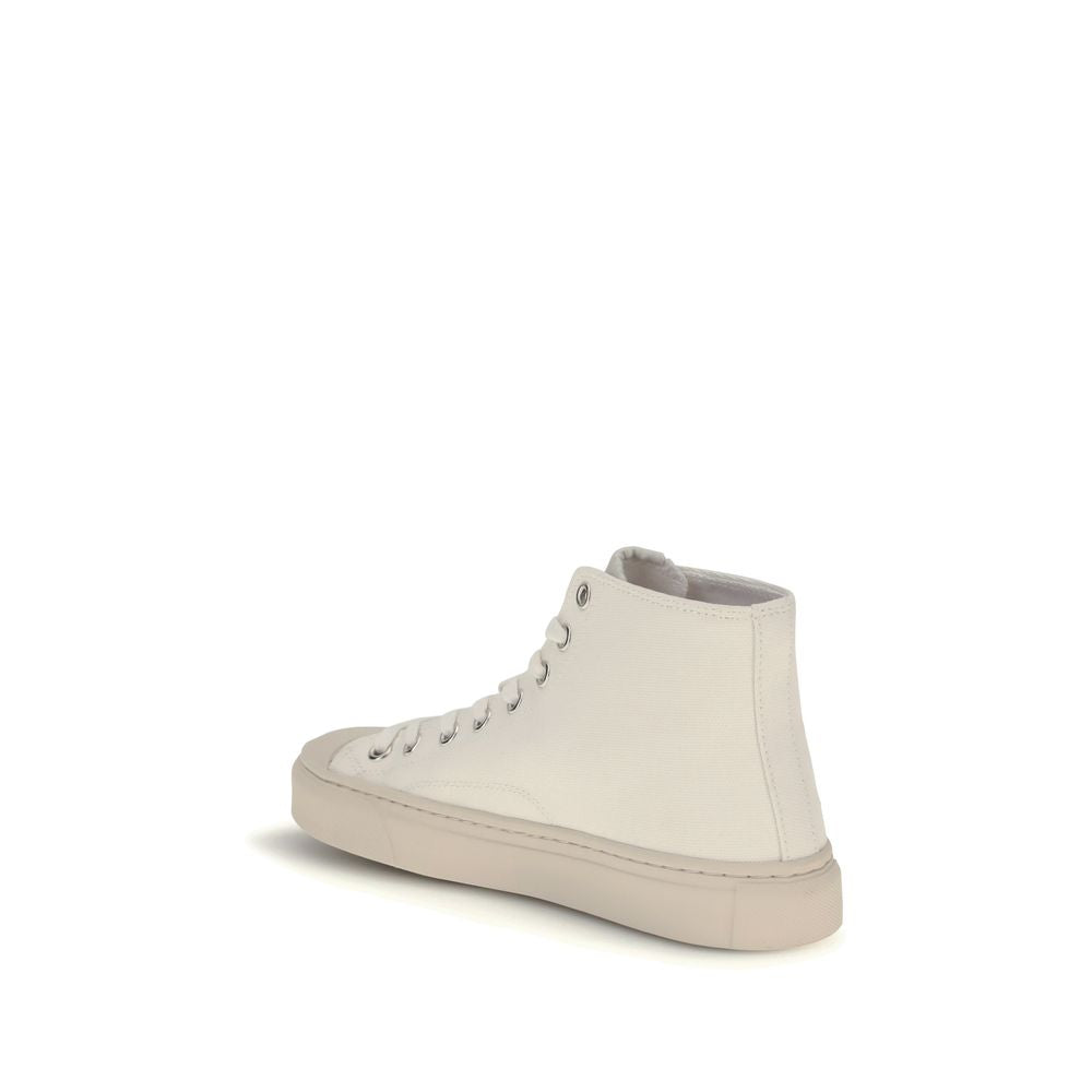 Vivienne Westwood White Cotton High Top Sneakers