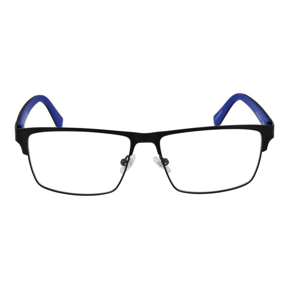 Guess Black Metal Glasses (Frames), full-rim rectangle design with black metal frame, ideal for men. Includes branded case.