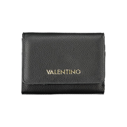 Mario Valentino Black Polyurethane Women Wallet