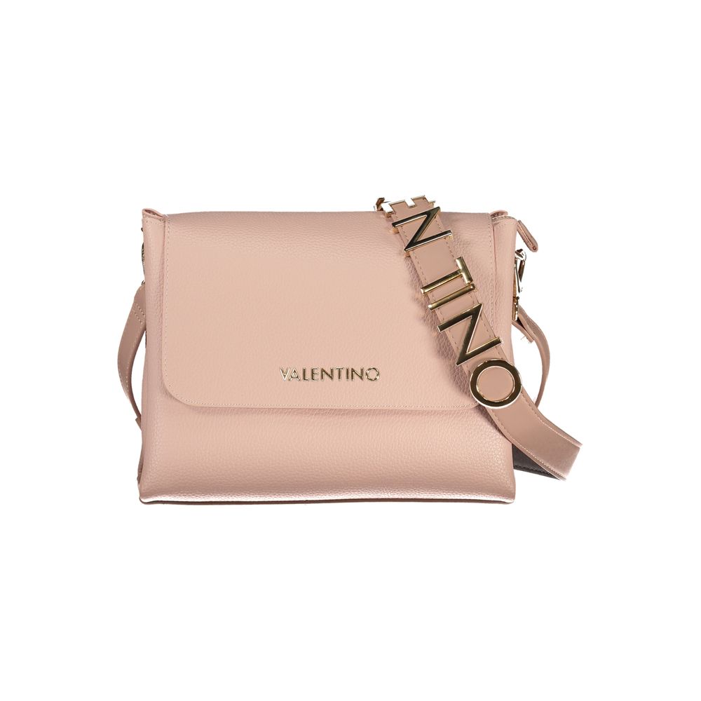 Mario Valentino Pink Polyethylene Handbag with removable shoulder handle and logo