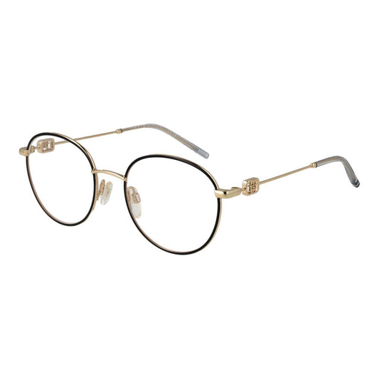 Tommy Hilfiger Gold Metal Glasses (Frames) full-rim panto style for women