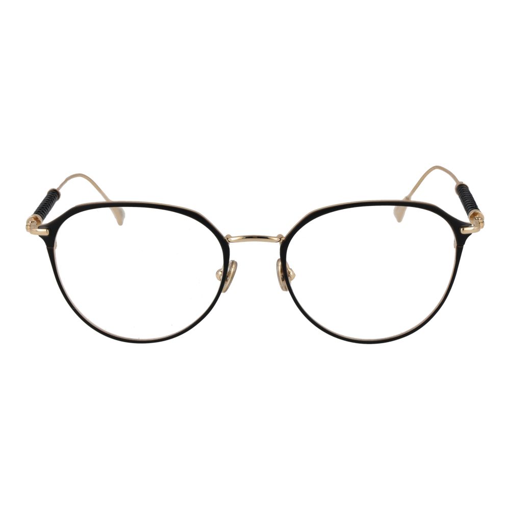 Tod's Black Metal Glasses (Frames) for women, full-rim style with 51-18-140 dimensions, featuring black metal frame and demo plastic lenses.