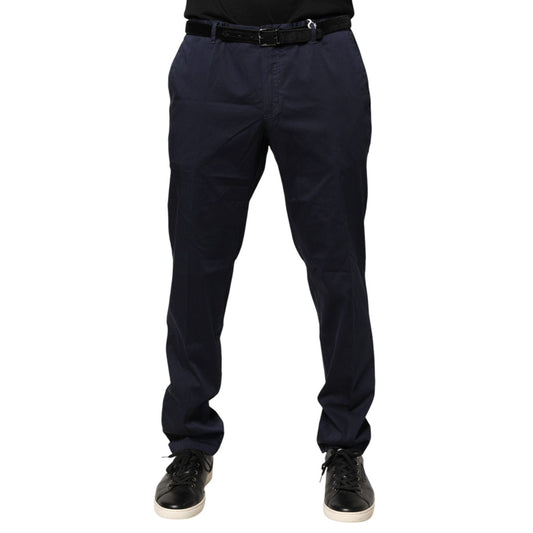 Domenico Tagliente Navy Blue Skinny Chino Mid Waist Men Pants 1728,67345645728,Chino Pants - Pants - Clothing,Clothing,Domenico Tagliente,IT54 | XL,Material: Cotton,Men,Navy Blue,Pants - Clothing,Preowned / Defect,Skinny Pants - Pants - Clothing