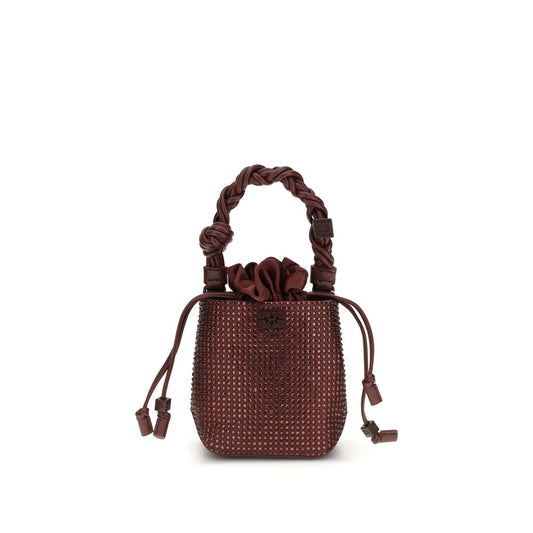 Ganni Bordeaux Recycled Polyester Handbag 1728,72470364320,Bags,Bordeaux,Ganni,Handbags - Bags,New with tags,Women