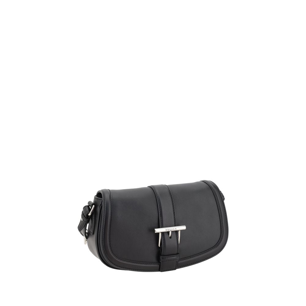 Alexander McQueen Black T-bar Shoulder Bag