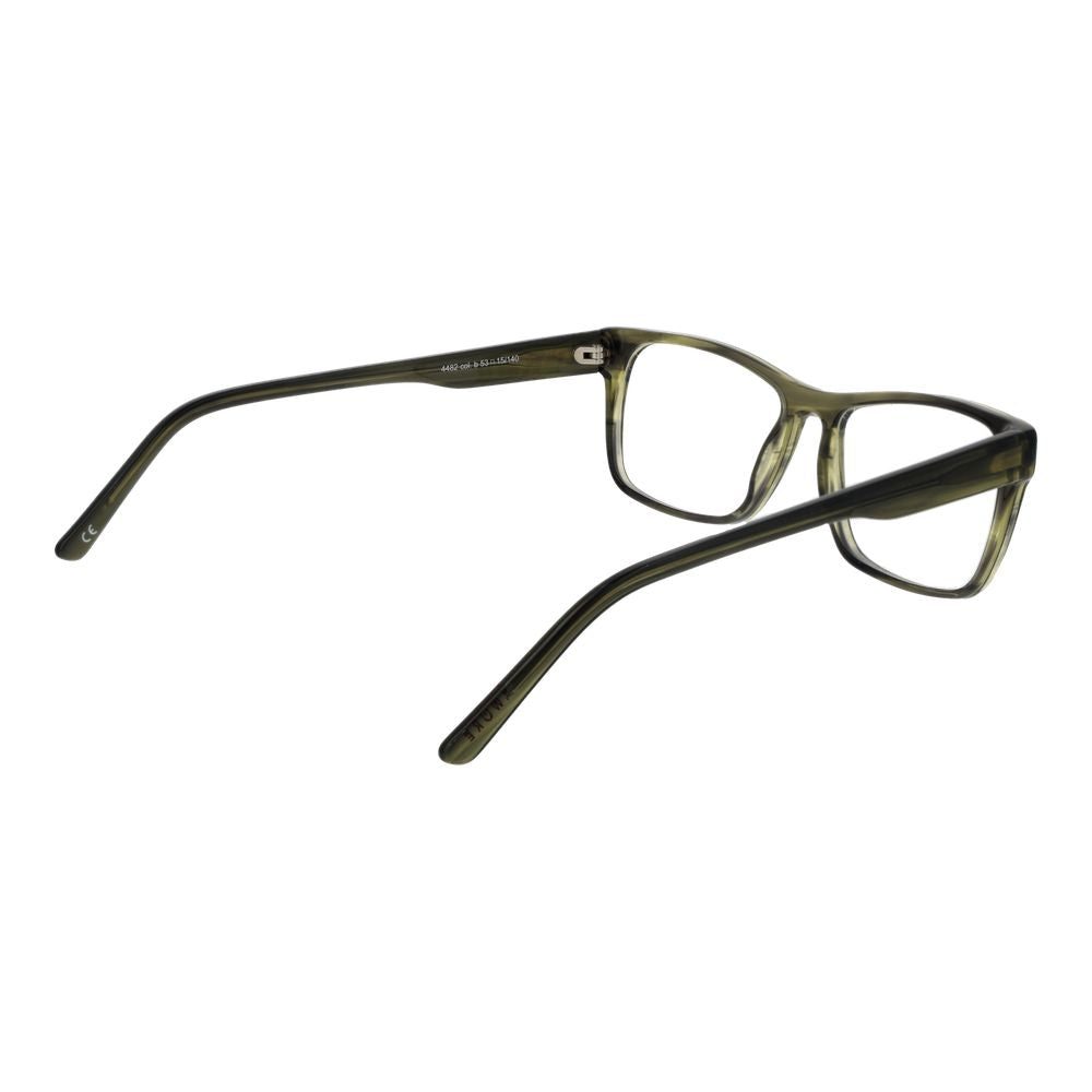 Andy Wolf Green Acetate Glasses (Frames) full-rim acetate with demo lenses, rectangle style, unisex frame, includes branded case.