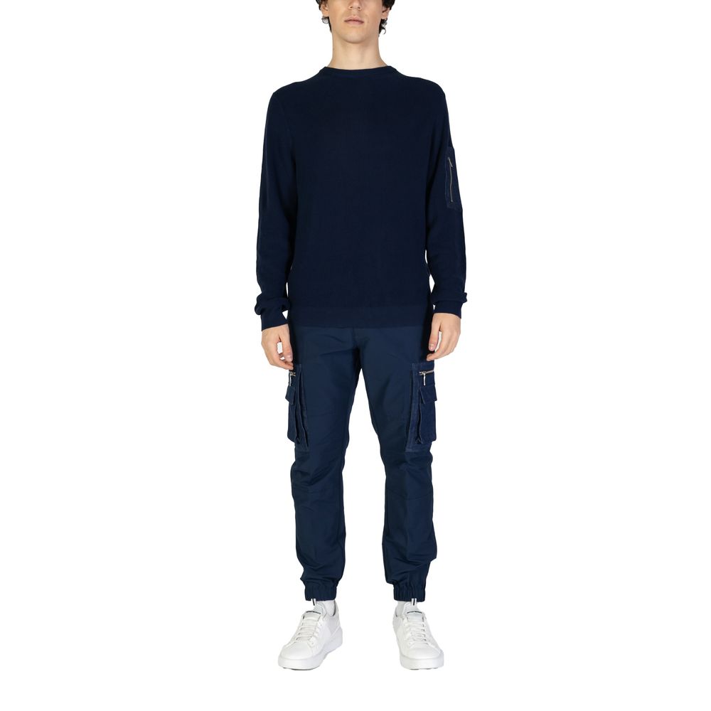 Antony Morato Blue Cotton Sweatshirt