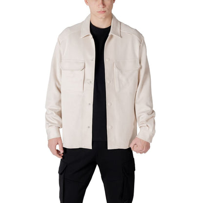 Antony Morato Cream Cotton Sweatshirt