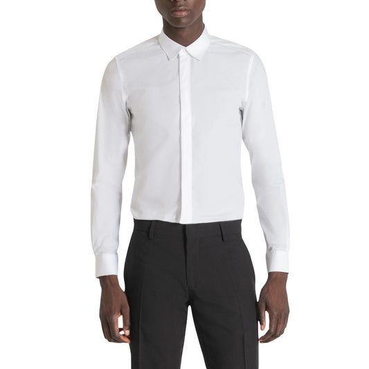 Antony Morato White Cotton Dress Shirt