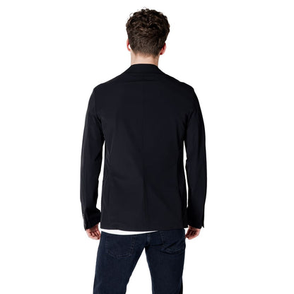 Armani Exchange Black Cotton Blazer
