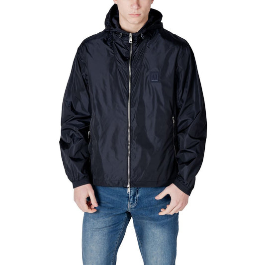 Armani Exchange Blue Polyamide Shell Jacket