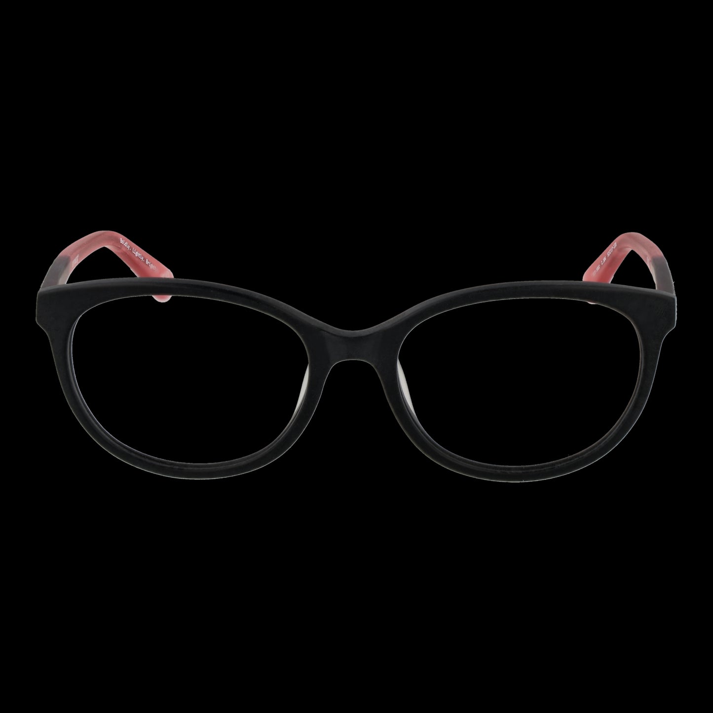 Black and pink eyeglasses designed for ladies featuring BOTANIQ MOD. BIO-1002 52104