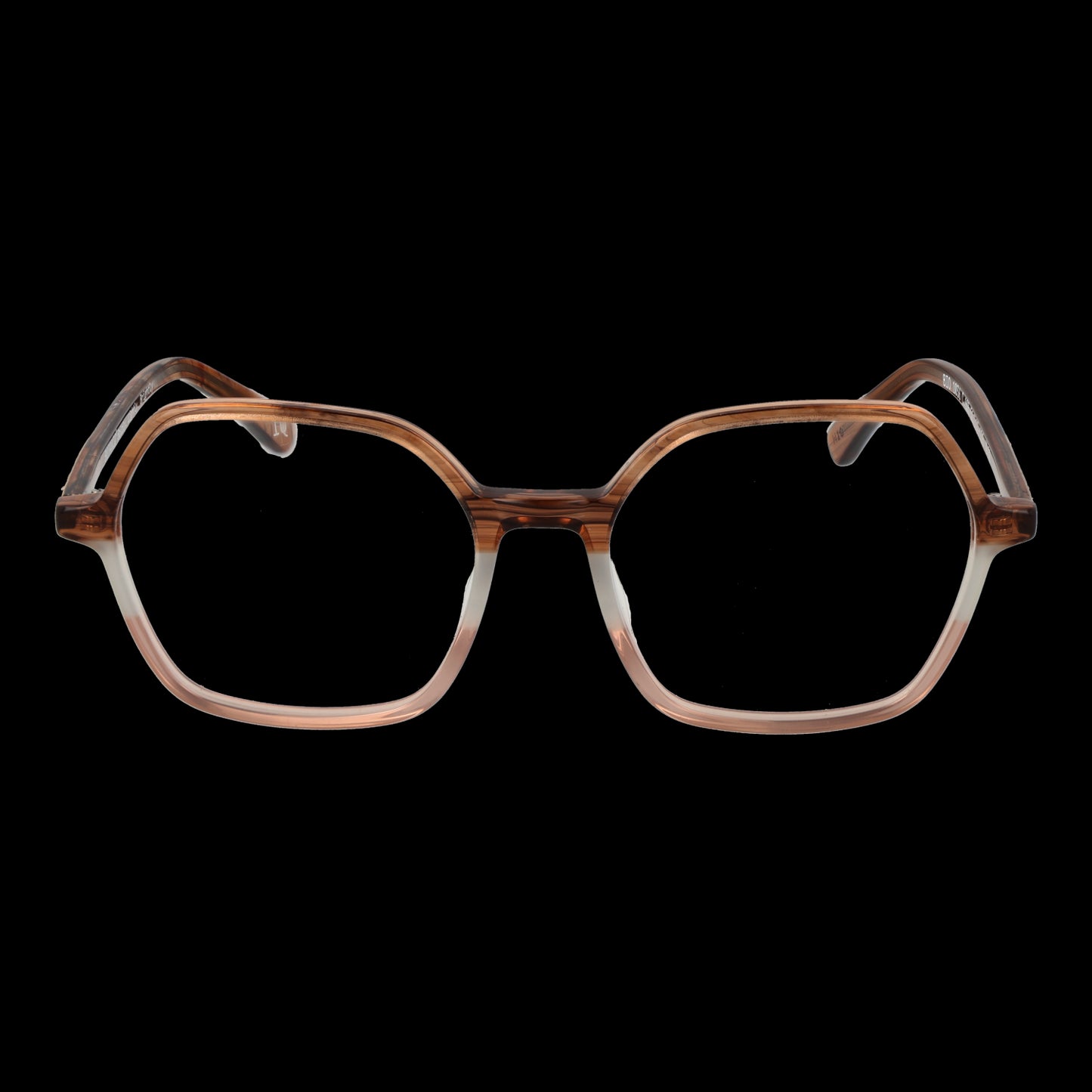 BOTANIQ MOD. BIO-1036 51103 lady eyewear, stylish brown frame on black background