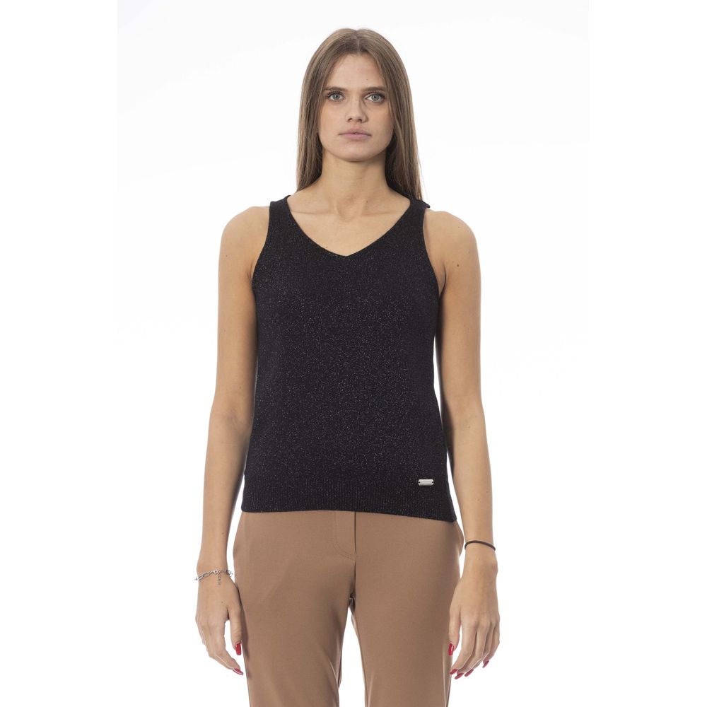Baldinini Trend Black Viscose Women Top