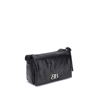 Balenciaga Black Calf Leather Bos Taurus Shoulder Bag