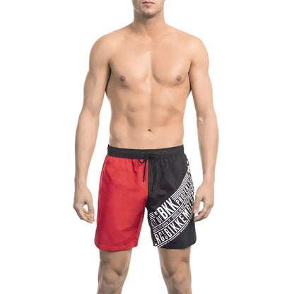Bikkembergs Red Polyester Men's Swim Short
