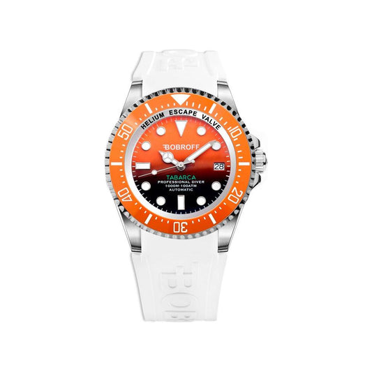 Bobroff White Rubber Watch 1728,67434610848,Bobroff,Men,New with tags,Watches for Men - Watches,White Bobroff BOBF0004BNBFSTBAC